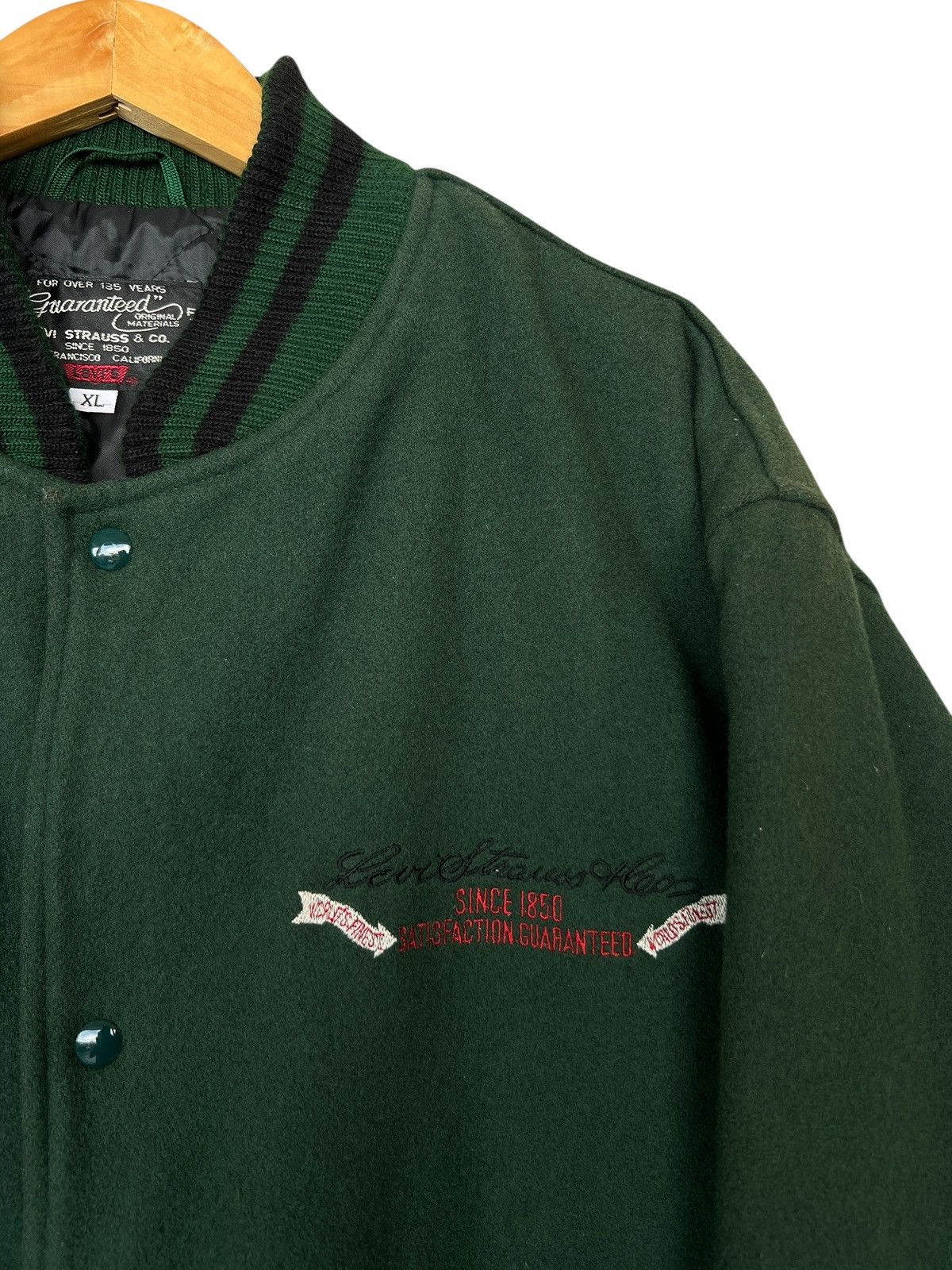 Levi's Vintage 90s Levi’s Green Varsity Jacket Size XL Size US XL / EU 56 / 4 - 5 Thumbnail