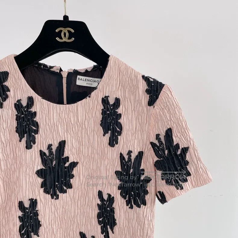 Balenciaga Balenciaga Pink Floral Top Size XS / US 0-2 / IT 36-38 - 3 Thumbnail