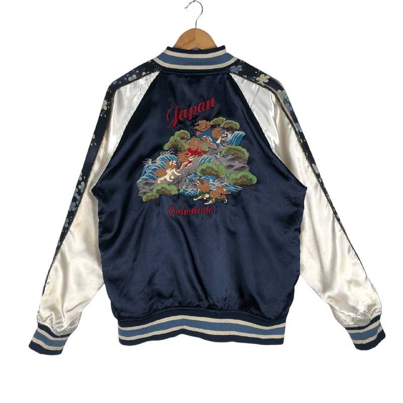 Japanese Brand × Vintage Vintage Oniwasoto Sukajan Reversible Varsity Jacket Size US L / EU 52-54 / 3 - 6 Thumbnail