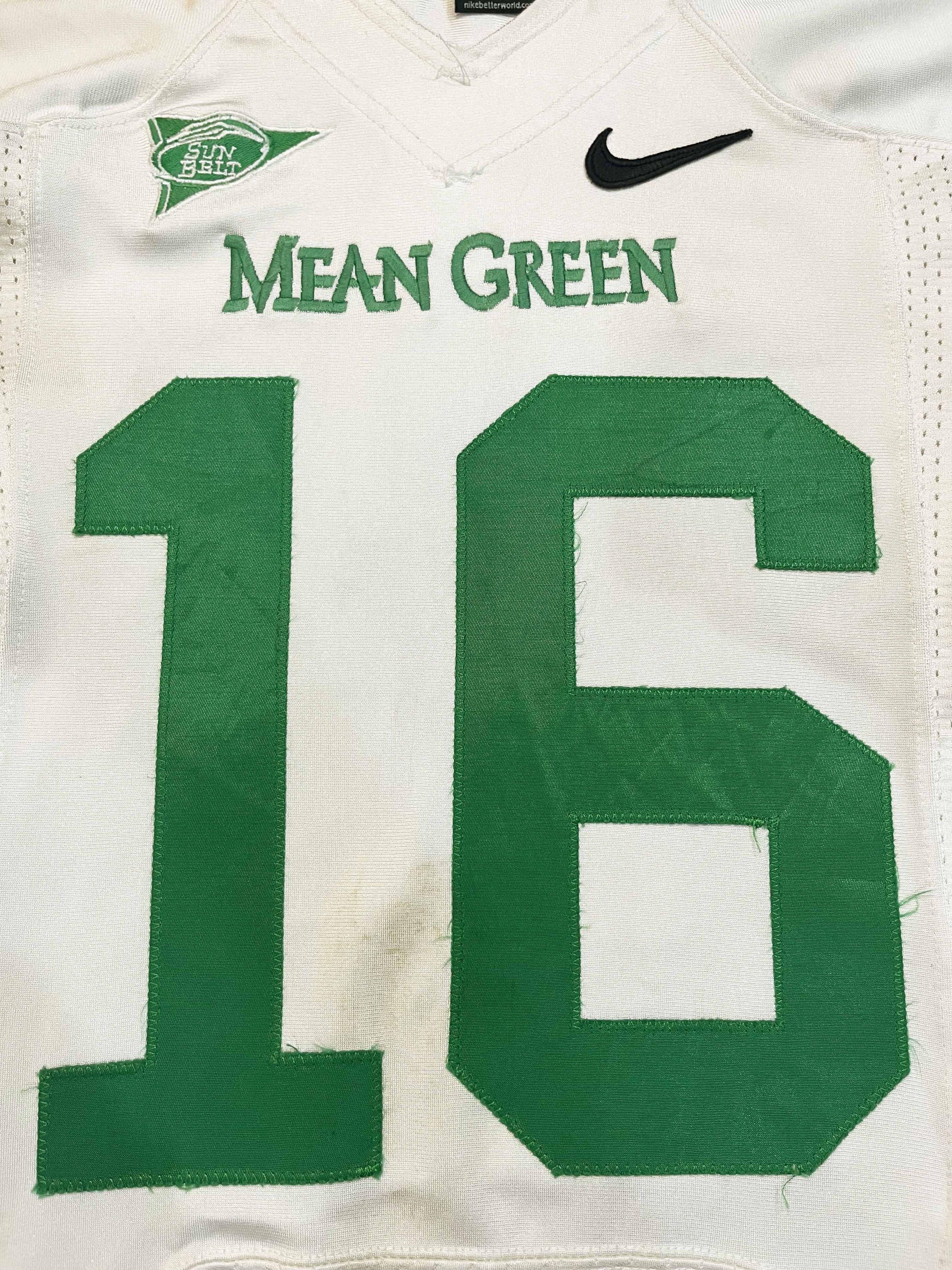 Nike Nike North Texas Mean Green TEEGARDEN #16 NCAA Game Jersey Size US S / EU 44-46 / 1 - 2 Thumbnail
