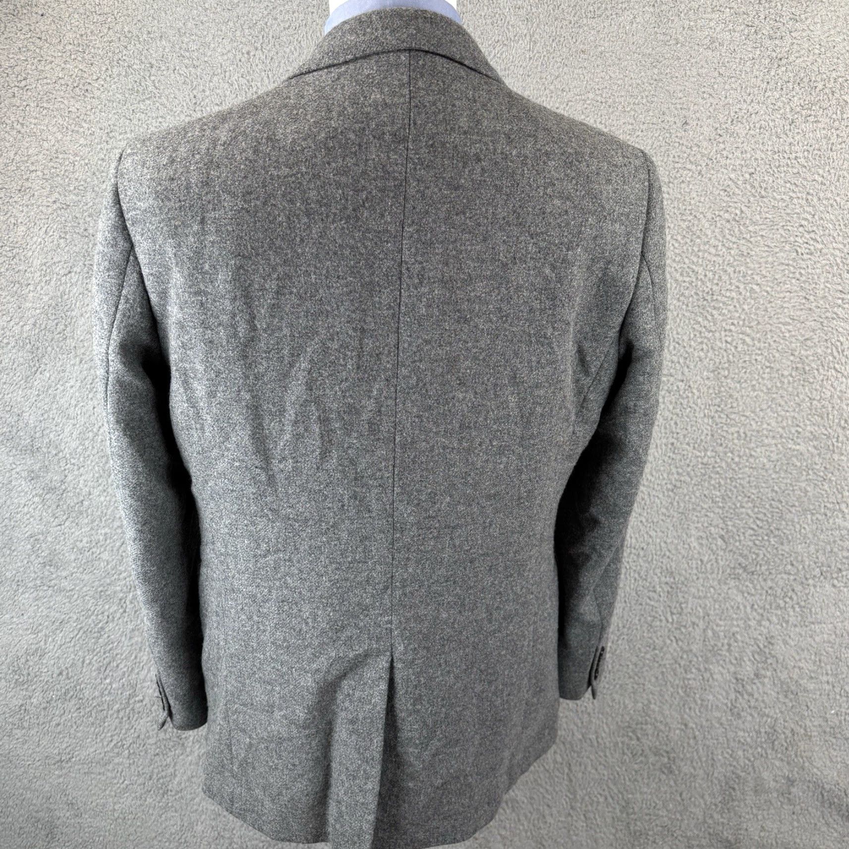 J.Crew J.CREW Blazer Wool Tweed Yorkshire Moon J.CREW Ludlow Blazer 42L Mens Grey Jacket 42 Chest Vintage? No Size 42R - 3 Thumbnail