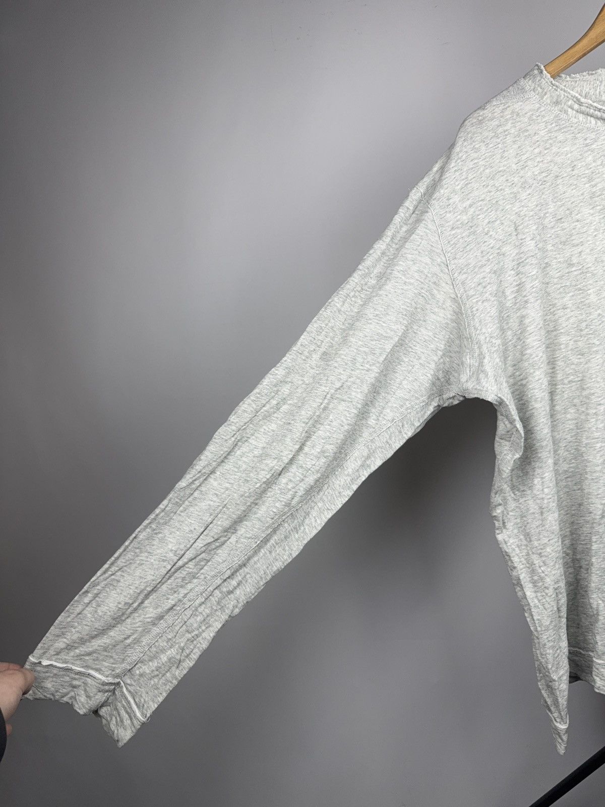 Diesel Luxury Vintage Diesel Industry Raw Neck Long Sleeve Shirt Size US XXL / EU 58 / 5 - 5 Thumbnail