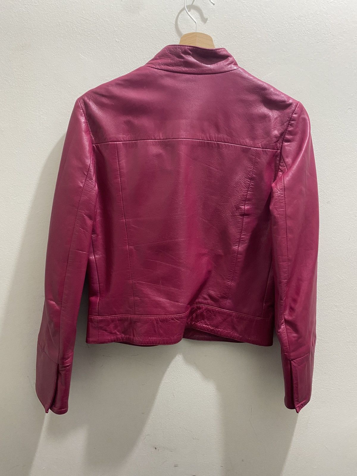 Other JOHANNA K BURGUNDY LEATHER JACKET Size M / US 6-8 / IT 42-44 - 2 Thumbnail