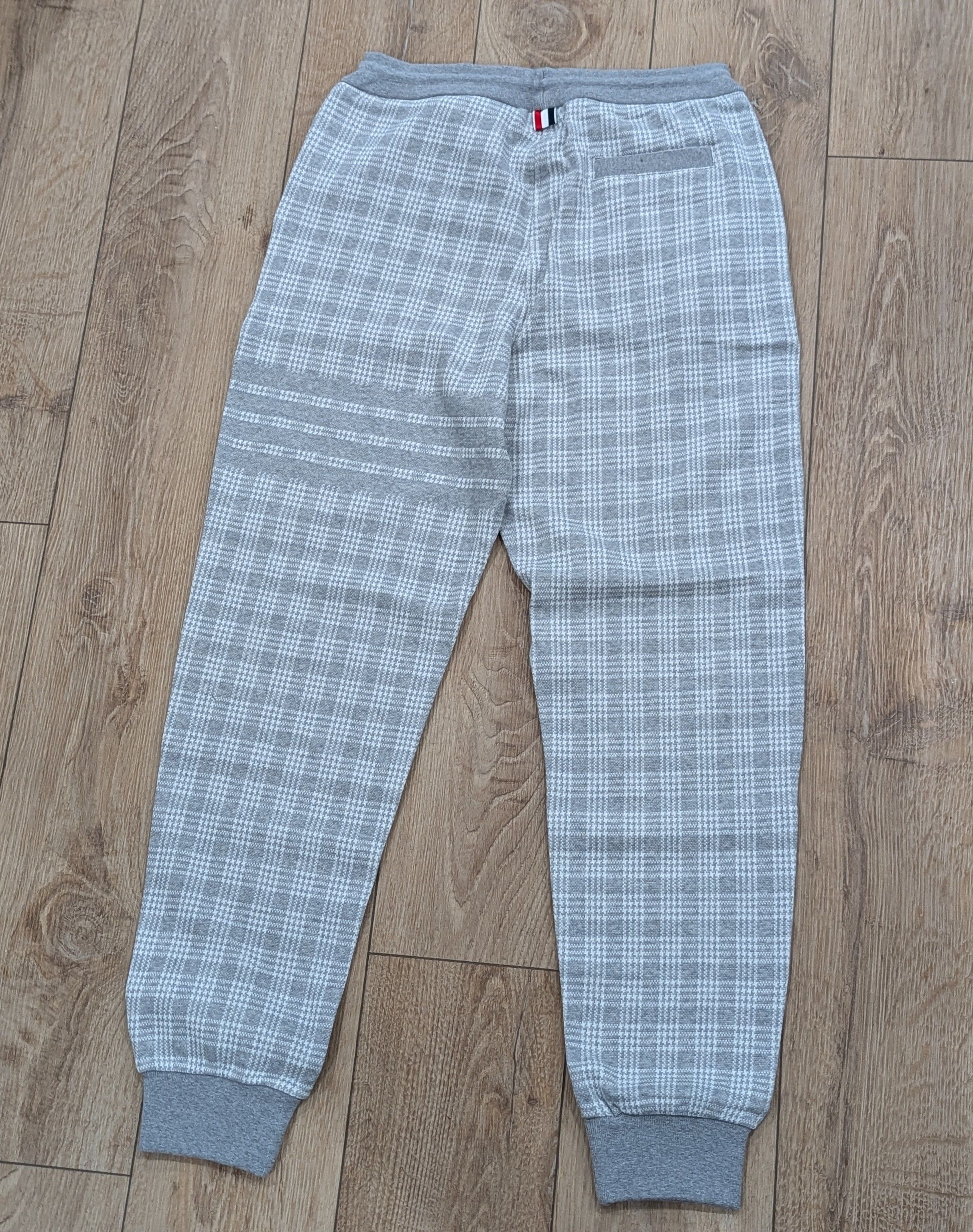 Thom Browne THOM BROWNE Plaid Drawstring Jogger Pants Gray 4 - XL Size US 36 / EU 52 - 5 Thumbnail