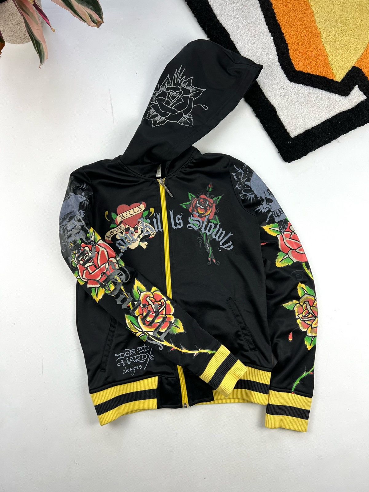 Ed Hardy × Japanese Brand × Vintage Don Ed Hardy Hoodie y2k Size M / US 6-8 / IT 42-44 - 3 Thumbnail