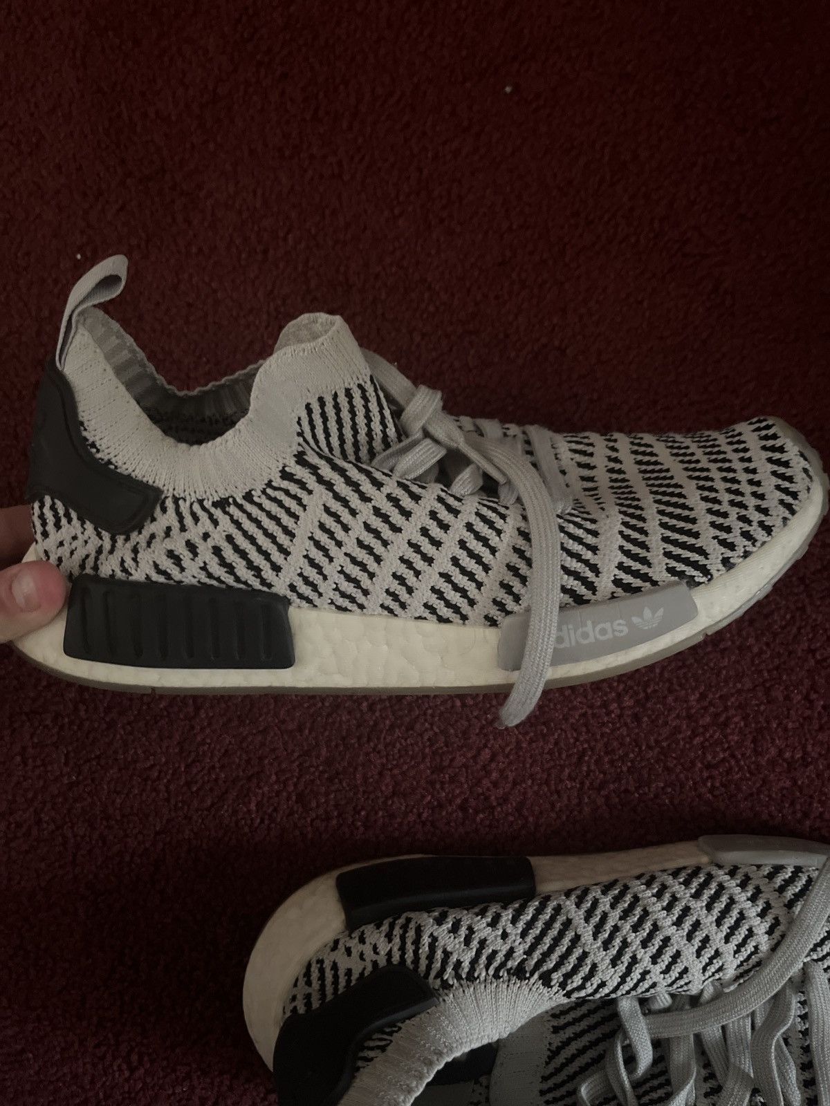 Adidas Adidas NMD Grey Primeknit Size US 9.5 / EU 42-43 - 3 Thumbnail