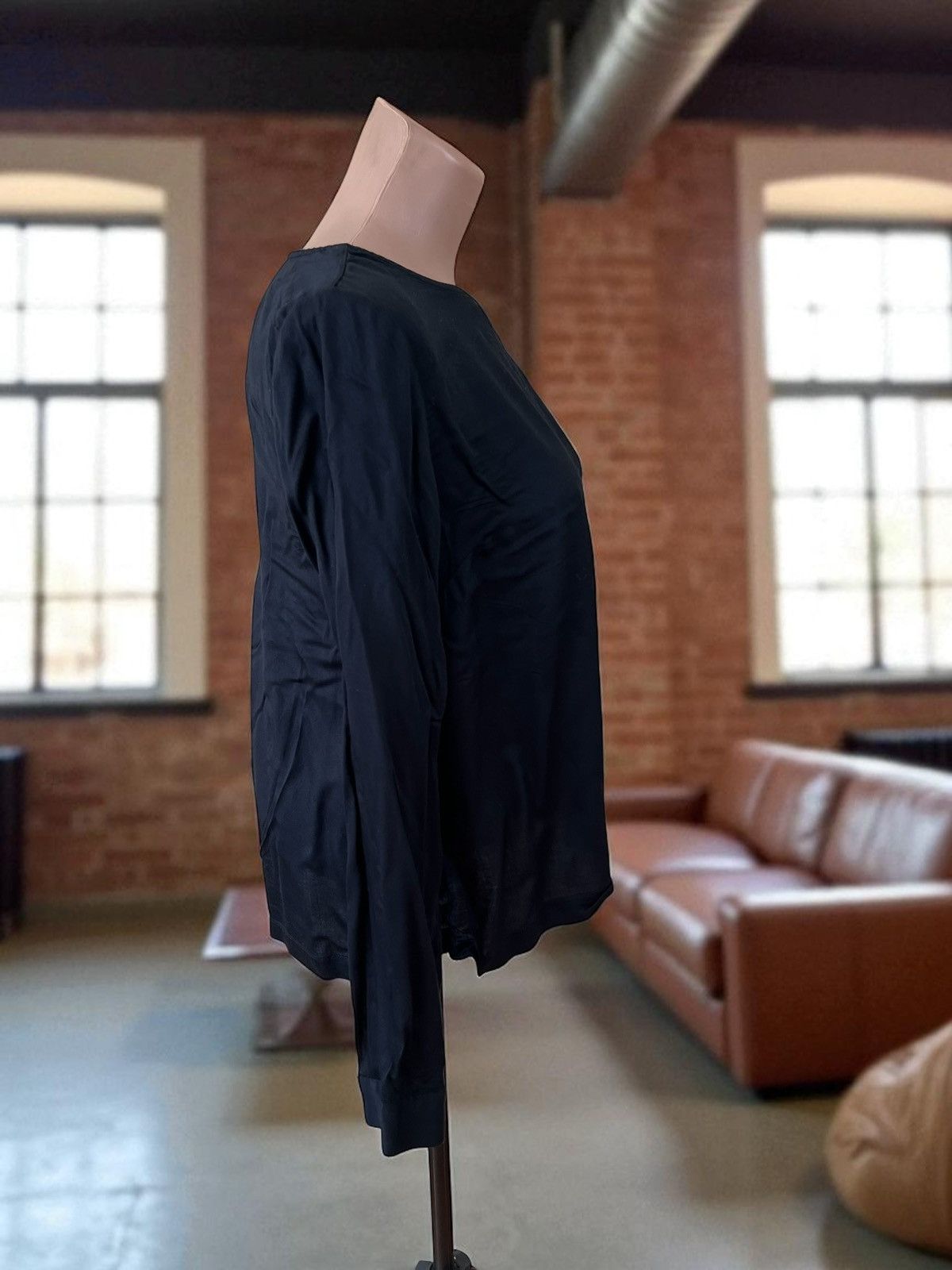 Morris Morris Flora Blouse size M black viscose long sleeve Size M / US 6-8 / IT 42-44 - 2 Thumbnail