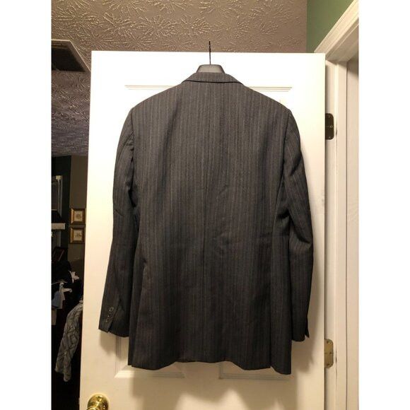 NEXT Next men's gray 100%wool 2pc suit size: 44L pants: 38/31 Size 44L - 4 Thumbnail