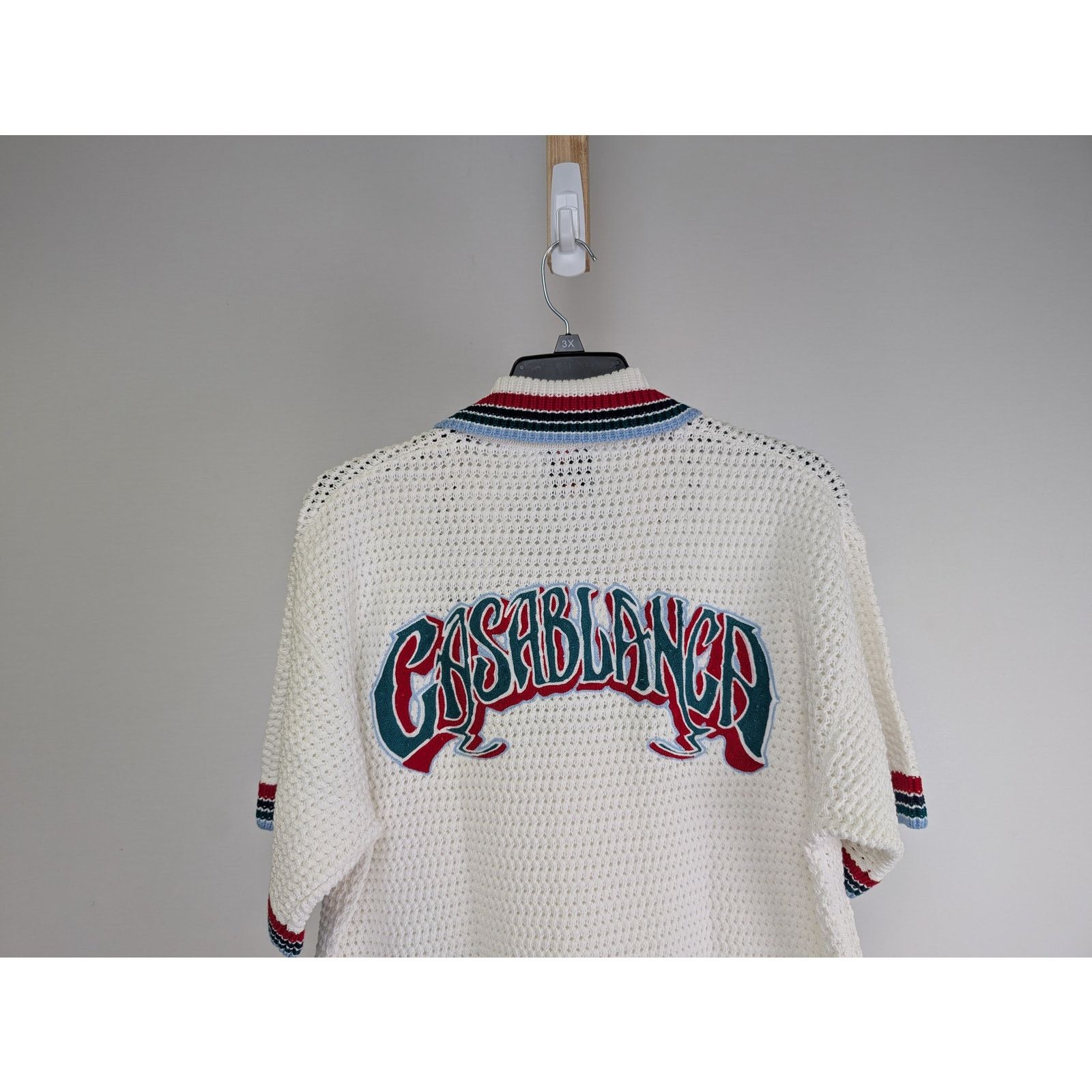 Casablanca o1rshd1 Sporty Faux Crochet Shirt in White Size US M / EU 48-50 / 2 - 9 Thumbnail