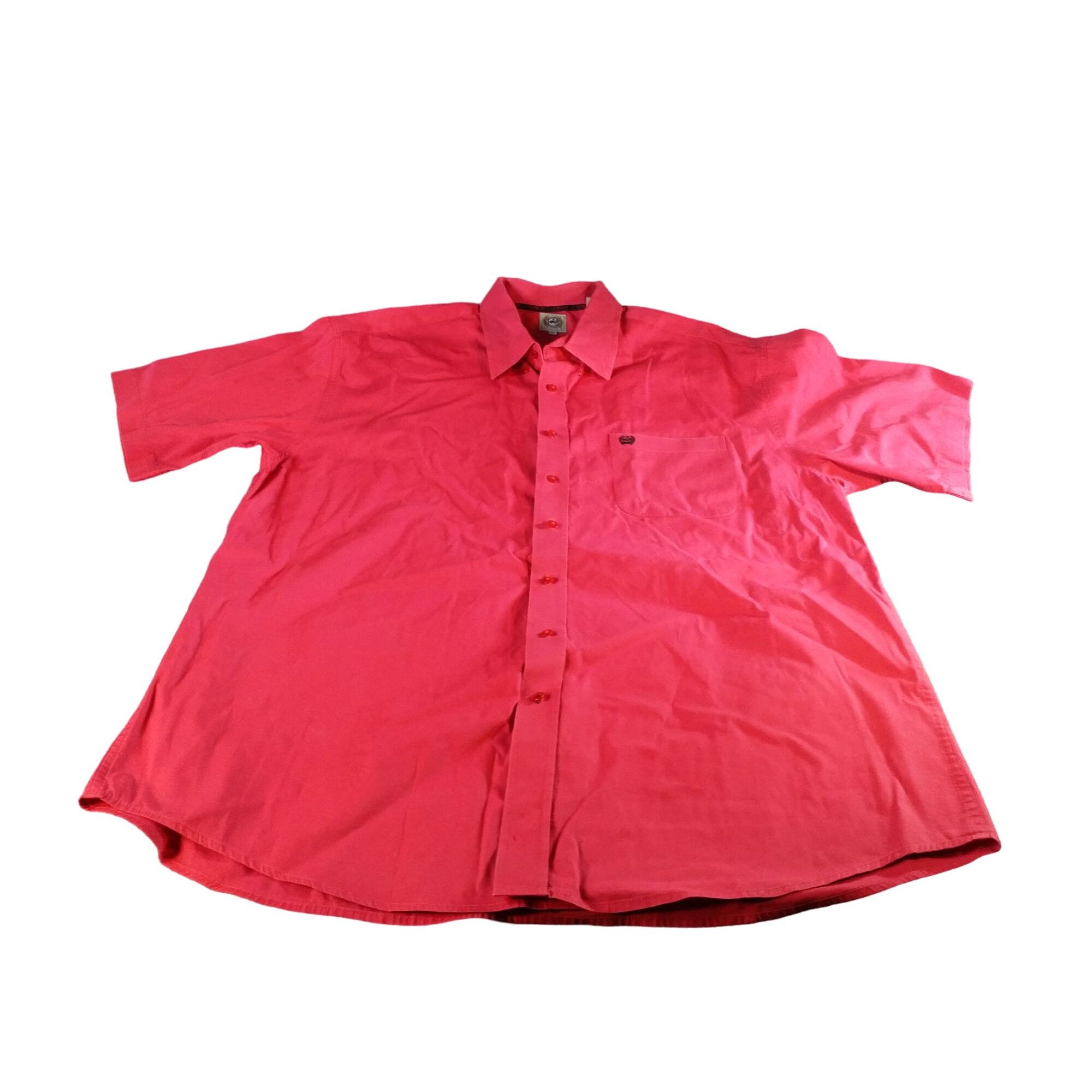 CINCH Cinch Button Up Shirt Men Sz XXL Red Short Sleeve Cowboy Wes Size US XXL / EU 58 / 5 - 2 Thumbnail