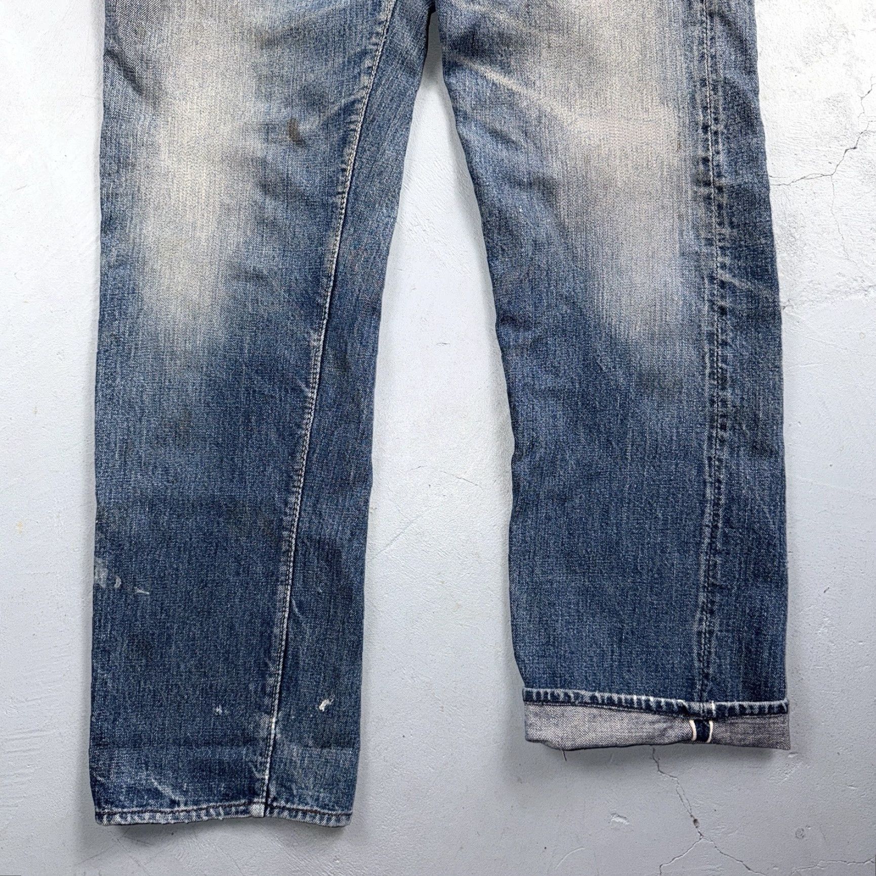 Levi's VINTAGE Levi's 501 Jeans Men 31x30 Blue Denim USA 1960s Redline Selvedge 60s 66 XX Flat Front Straight Size US 31 - 3 Thumbnail
