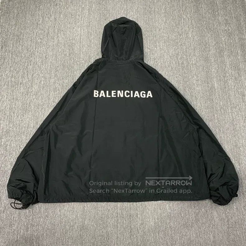 Balenciaga Balenciaga Black Windbreaker Jacket Size US XL / EU 56 / 4 - 2 Thumbnail
