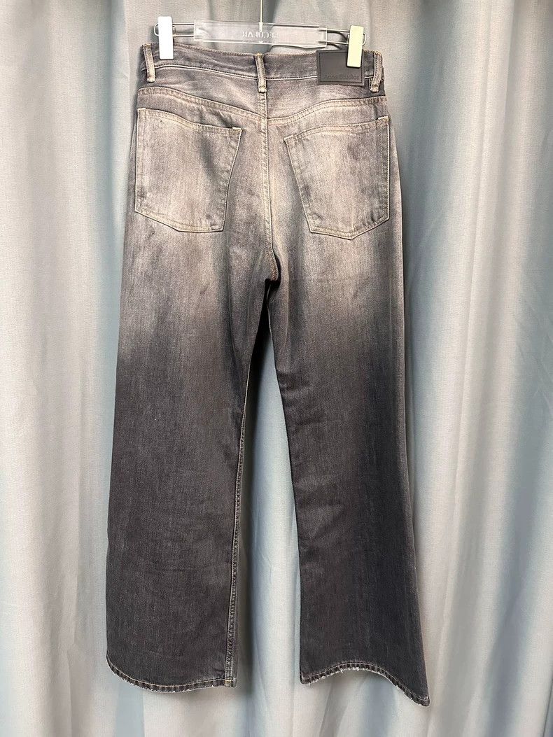 Acne Studios acne studios Black wide-leg jeans stained with ink and dir Size US 26 / EU 42 - 2 Thumbnail