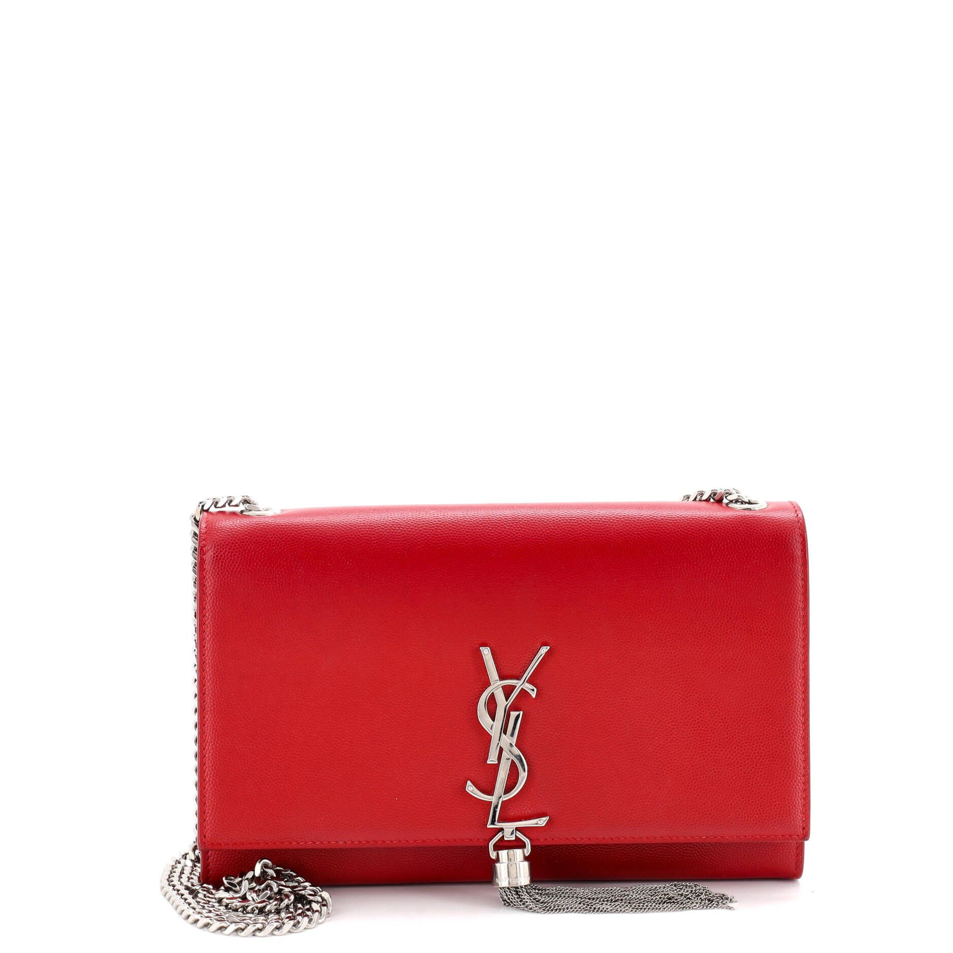 Saint Laurent Paris Classic Monogram Tassel Crossbody Bag Size ONE SIZE - 1 Thumbnail