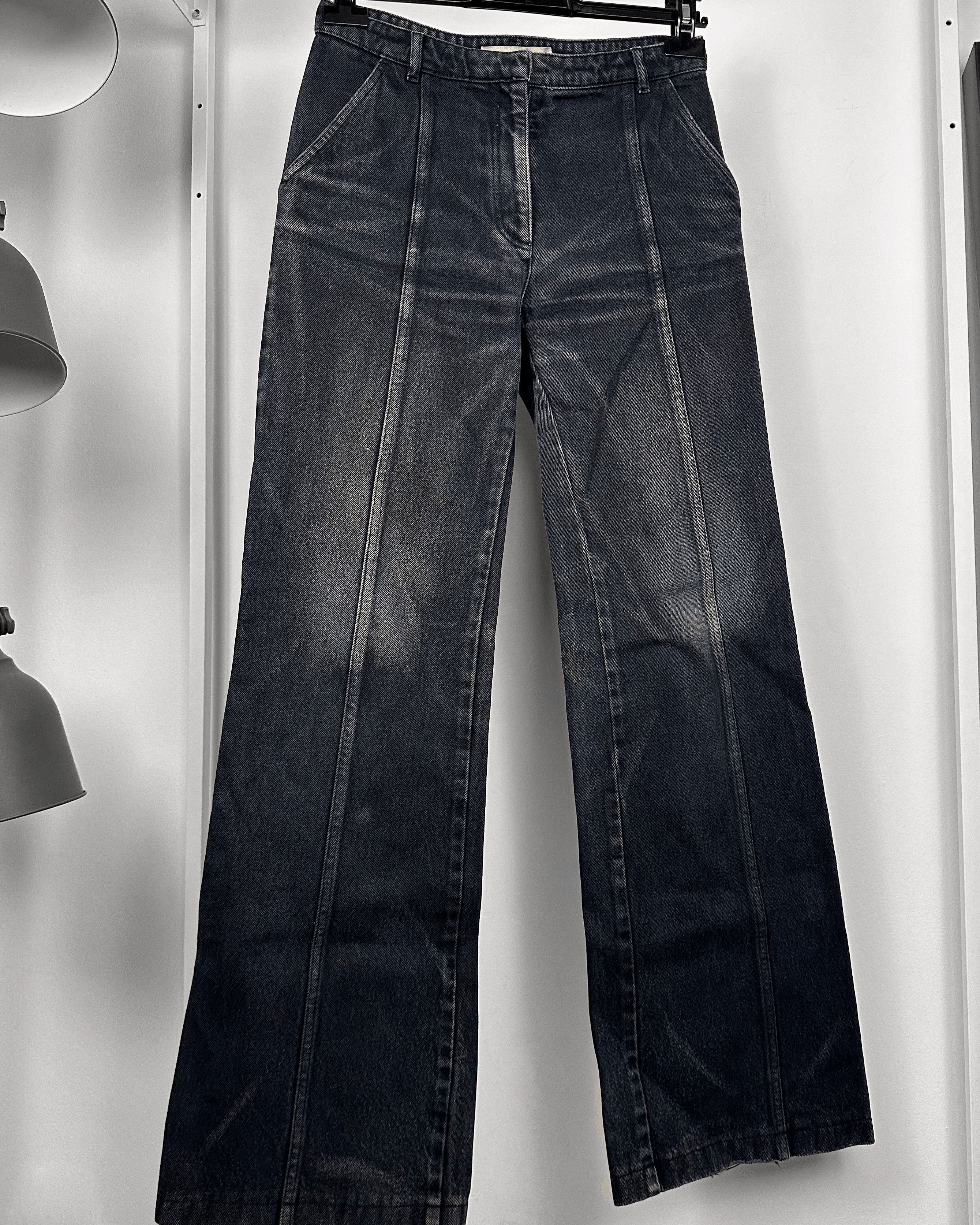 Balenciaga Balenciaga Paris Bleached Flared Denim Size US 27 - 3 Thumbnail