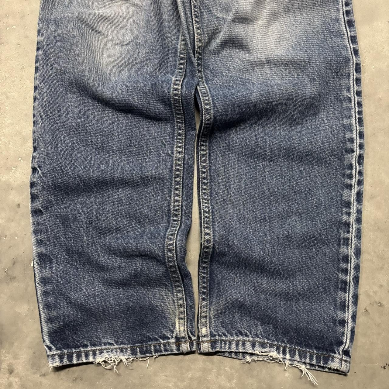 Japanese Brand × Vintage Crazy Vintage Y2K/2000s Grunge Faded Wash Distressed Denim Jeans! Size US 32 / EU 48 - 6 Thumbnail