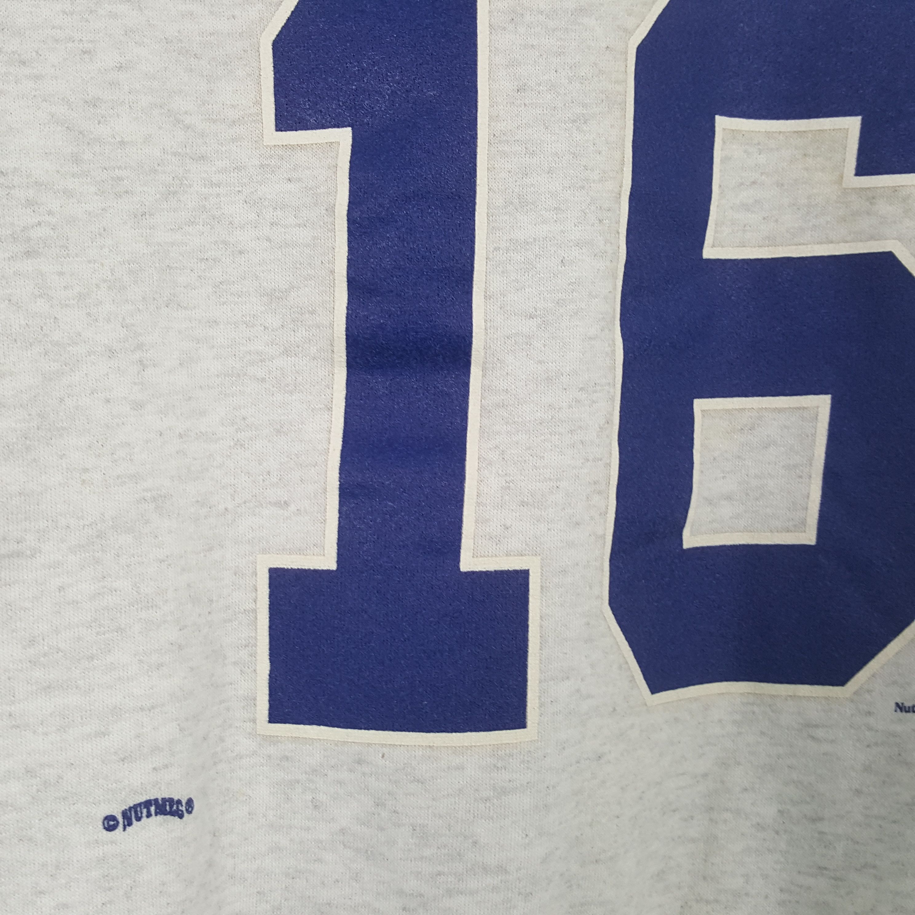 MLB × Nutmeg × Vintage Dodgers MLB Baseball Team Vintage Sweatshirt Size US XL / EU 56 / 4 - 4 Thumbnail
