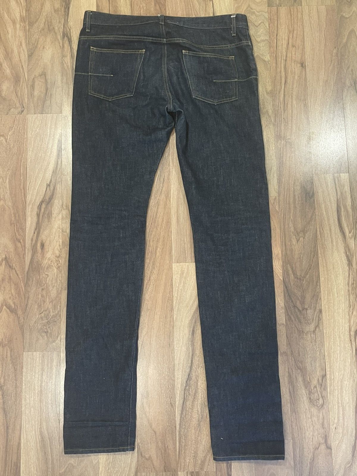 Dior × Hedi Slimane Dior Homme Sz33 Kris Van Assche Fw12 MIJ Raw Denim Jeans Size US 33 - 3 Thumbnail