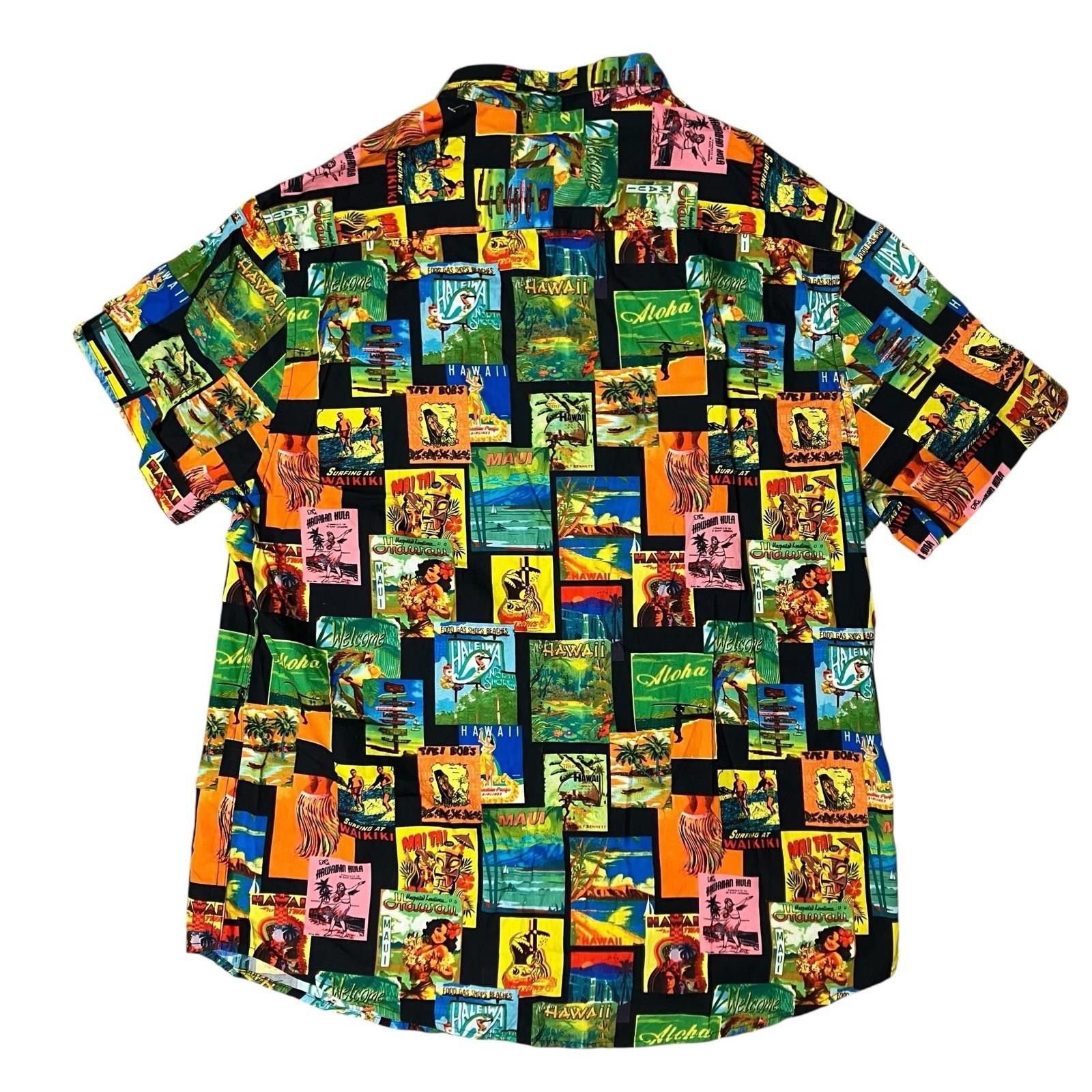 Denim & Flower Denim Flower Shirt XL Hawaii Button Up Tropical Luau Surf Size US XL / EU 56 / 4 - 11 Thumbnail