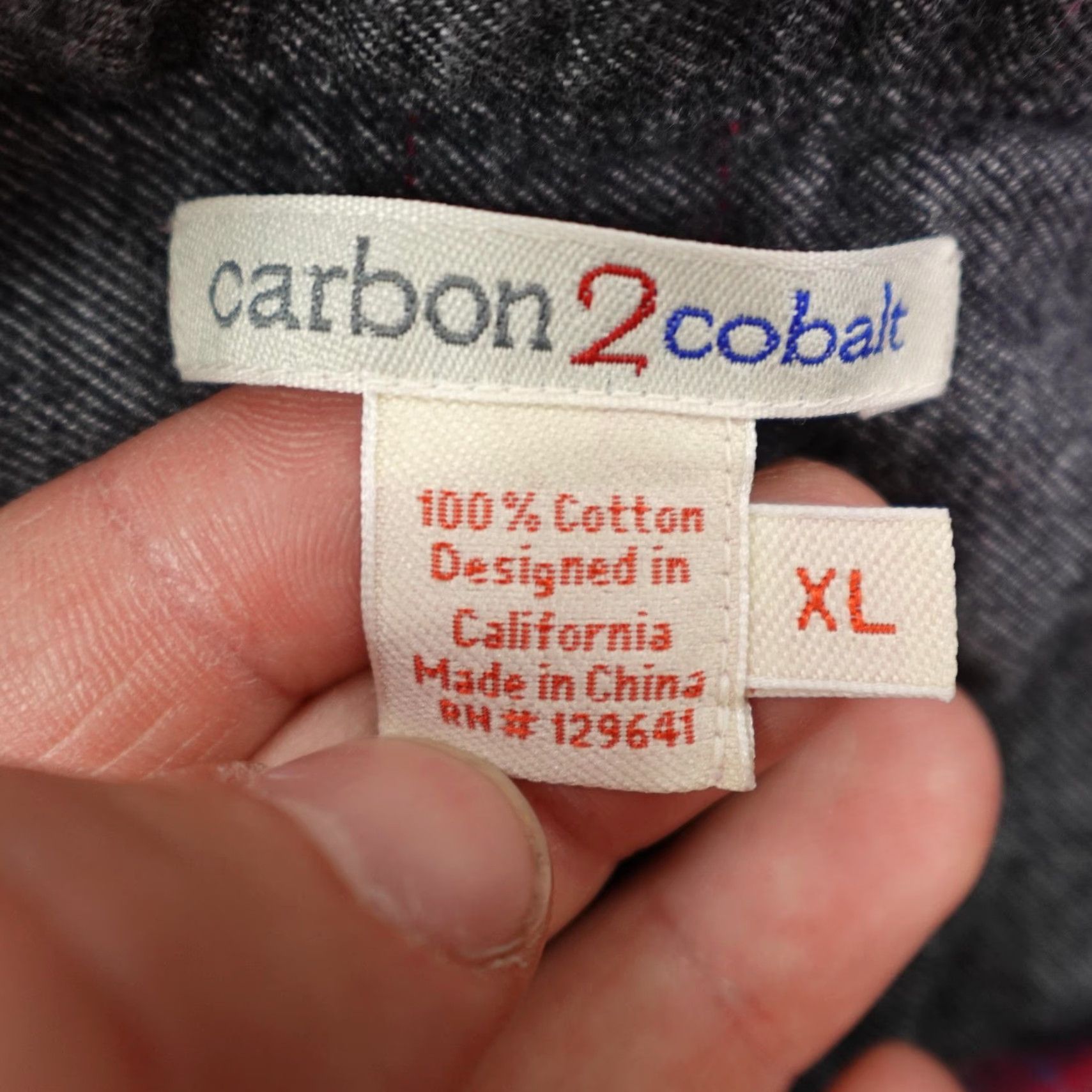 Carbon2Cobalt Carbon 2 Cobalt Red Plaid Flannel Button-Up Shirt Mens XL Long Sleeve Utility Size US XL / EU 56 / 4 - 7 Thumbnail