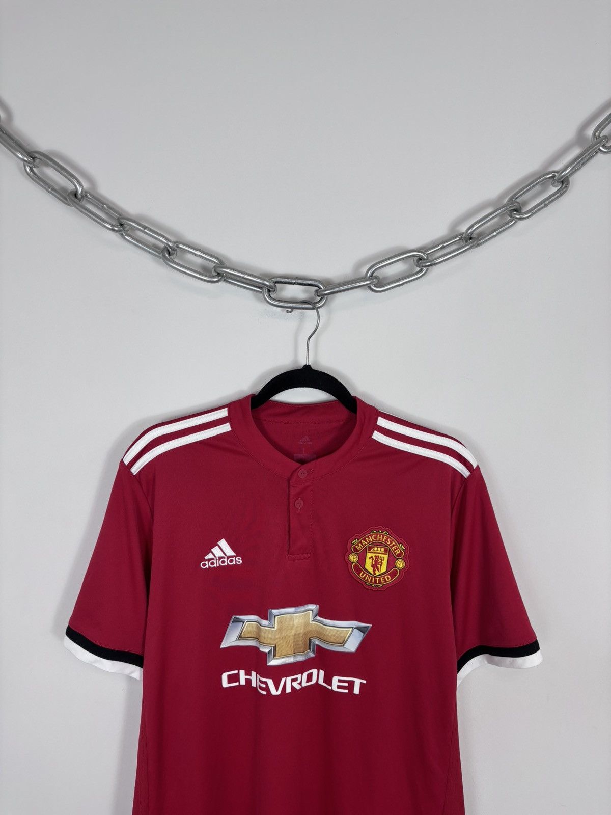 Adidas Adidas Manchester United 2017/2018 Home Soccer Jersey Shirt Size US L / EU 52-54 / 3 - 2 Thumbnail