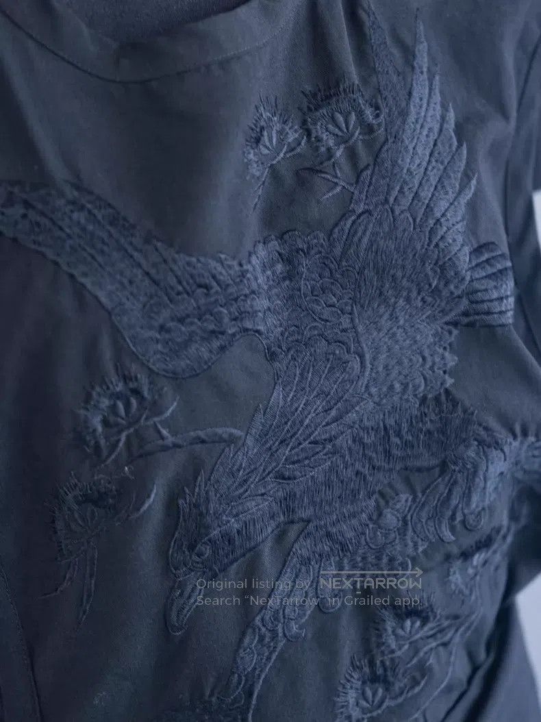 Comme des Garcons Comme des Garcons Black eagle embroidery wrap-around dress Size M / US 6-8 / IT 42-44 - 4 Thumbnail