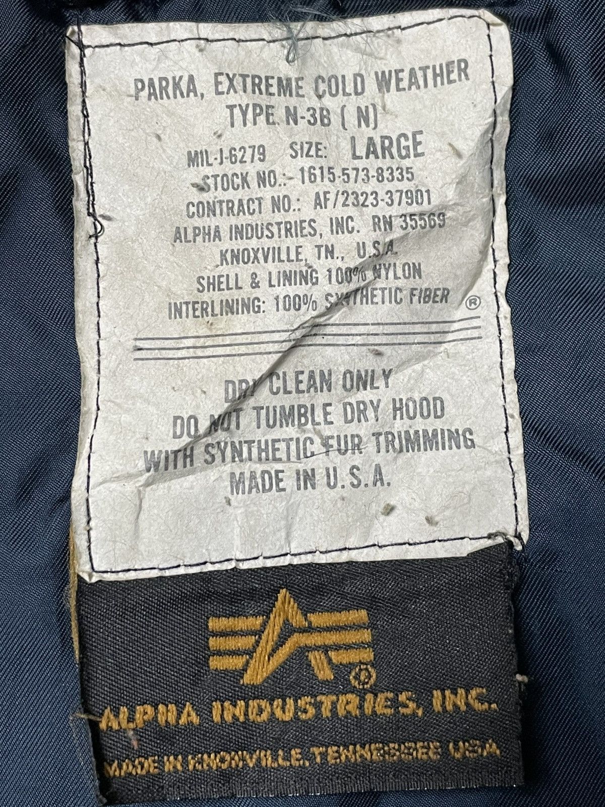 Alpha Industries × Vintage Vintage Alpha Industries Military Jacket (44) Size US XL / EU 56 / 4 - 9 Thumbnail