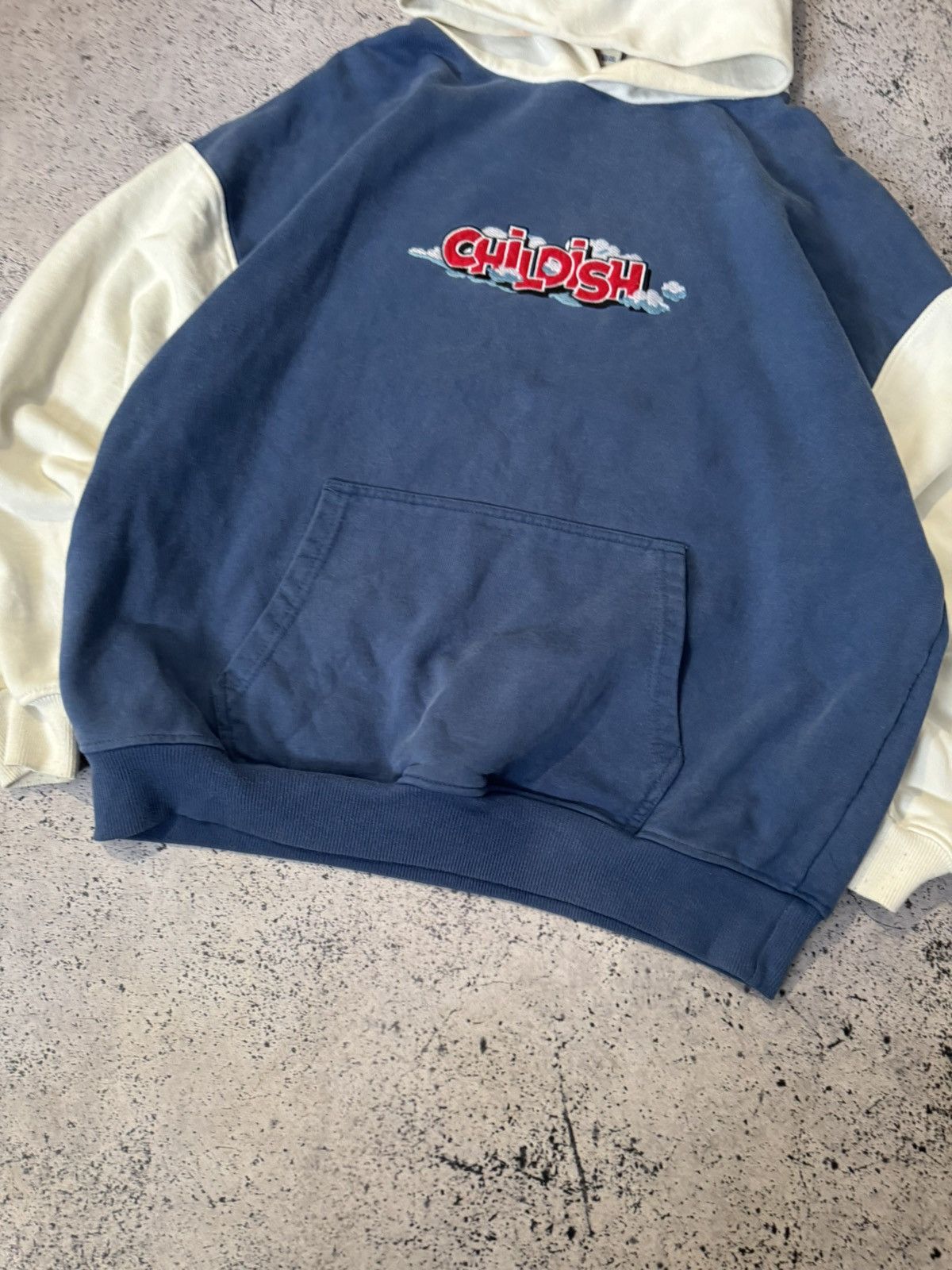 Japanese Brand Vintage childish hoodie TGF blue white skate Size US S / EU 44-46 / 1 - 3 Thumbnail