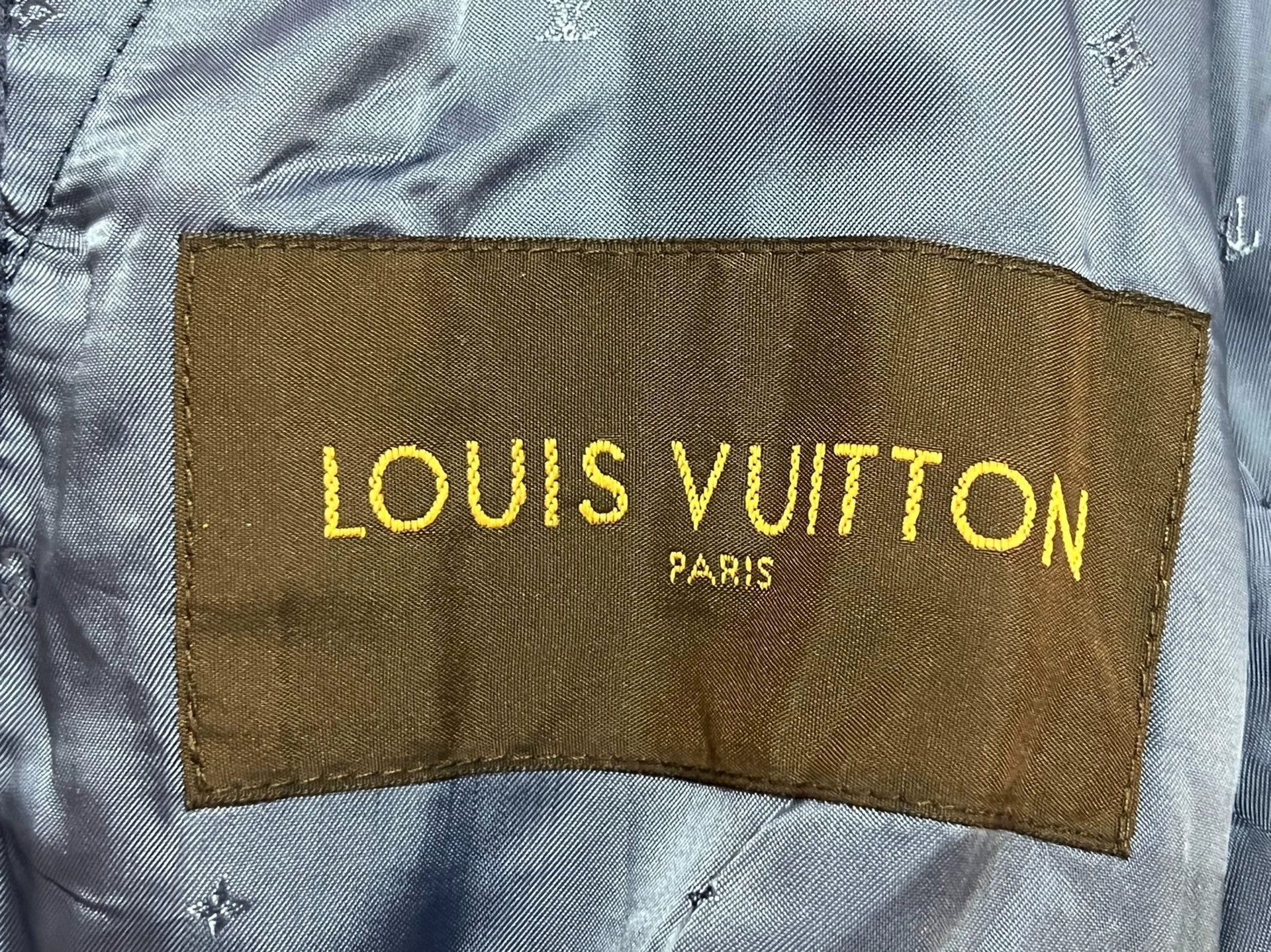 Louis Vuitton LV Double Crane Silk Embroidered Jacket Men's 52 Blue & Red Size US L / EU 52-54 / 3 - 5 Thumbnail