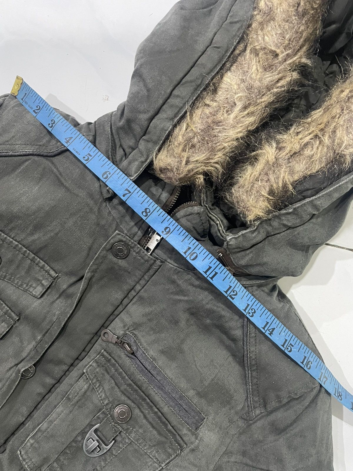 14th Addiction Vintage In The Attic Fur Hoodie Punk Jacket Size US L / EU 52-54 / 3 - 12 Thumbnail