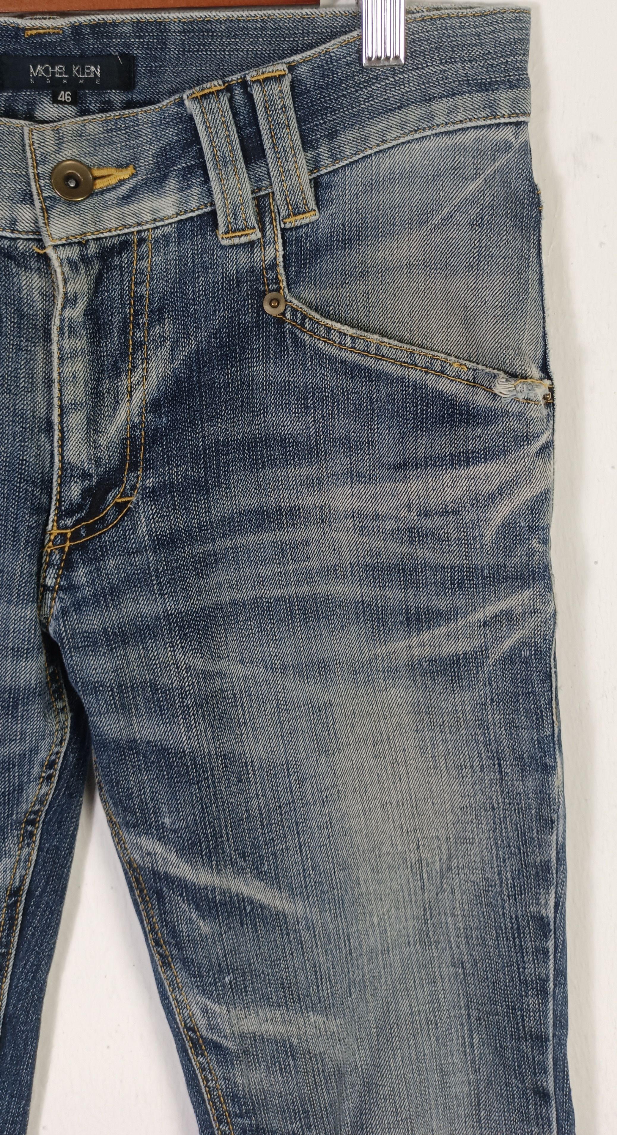If Six Was Nine × Le Grande Bleu (L.G.B.) × Michel Klein MICHEAL KLEIN HOMME FLARE JEANS Size US 31 - 6 Thumbnail