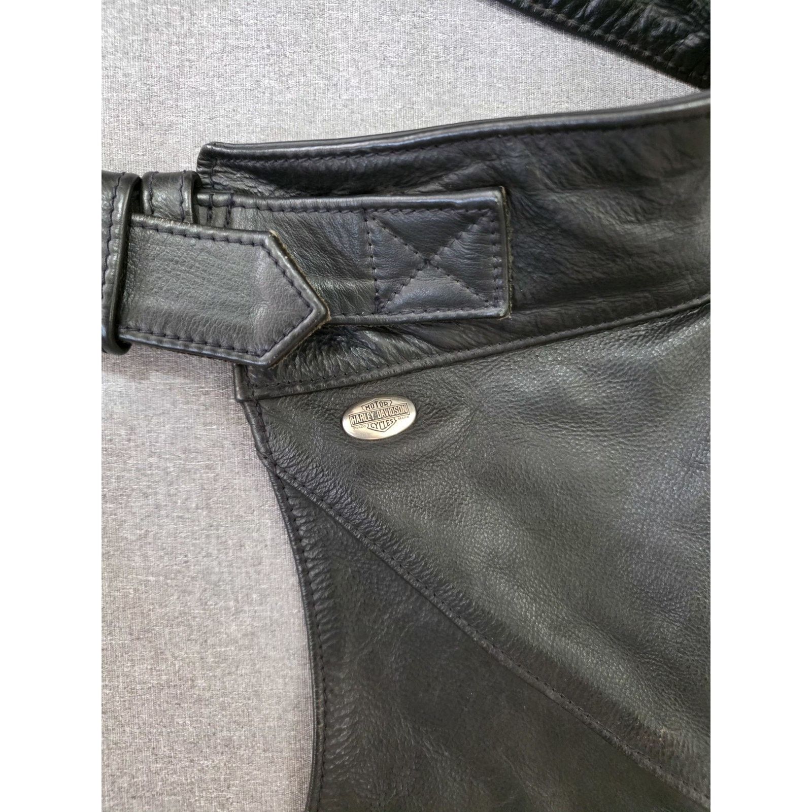 Harley Davidson Vintage Harley Davidson Leather Mens Chaps Black Size XLarge Size US 40 / EU 56 - 7 Thumbnail