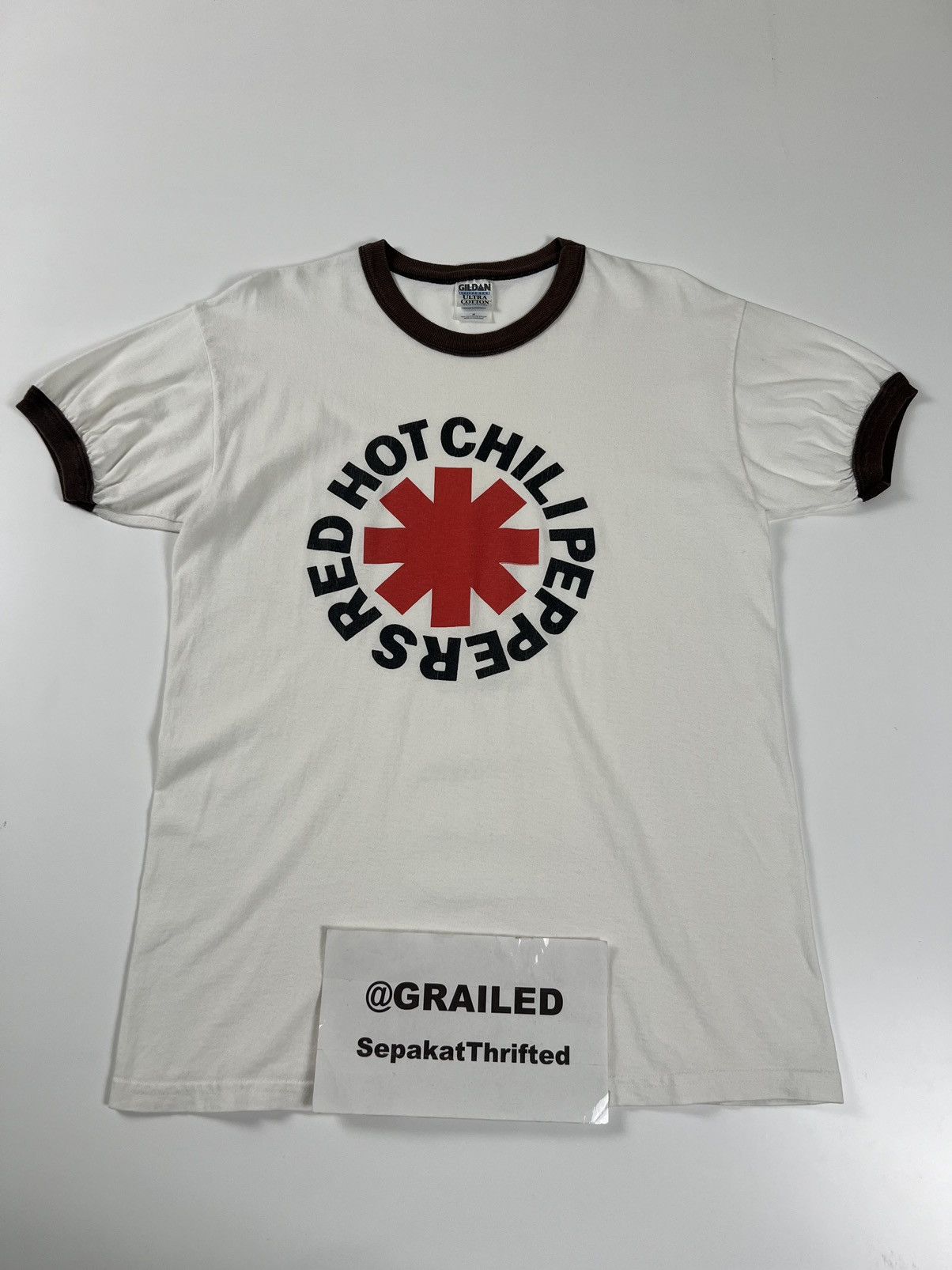 Band Tees × Vintage RED HOT CHILI PEPPERS RINGER TEE Size US M / EU 48-50 / 2 - 13 Thumbnail