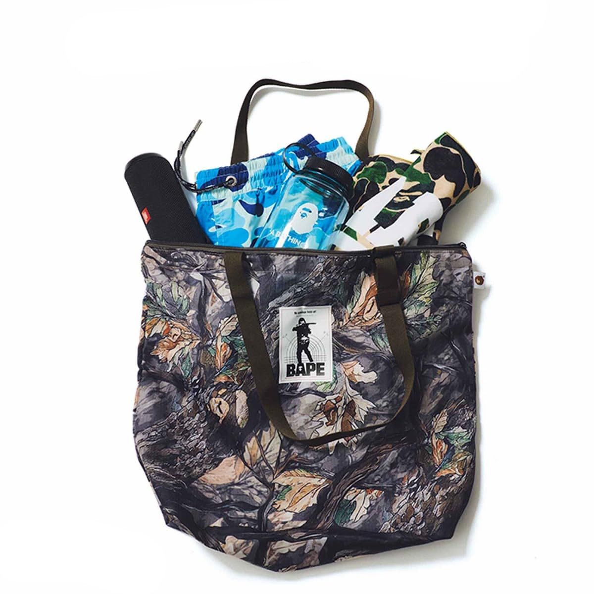 Bape ️‍🔥 NEW BAPE SHOULDER TOTE BAG Logo Tree Edge Camo Ape Head Size ONE SIZE - 2 Thumbnail