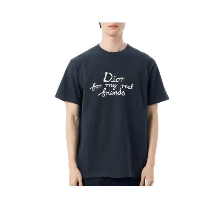 Dior Dior Dior Men’s Navy Graphic Tee 0079-2507 Size US L / EU 52-54 / 3 - 1 Thumbnail
