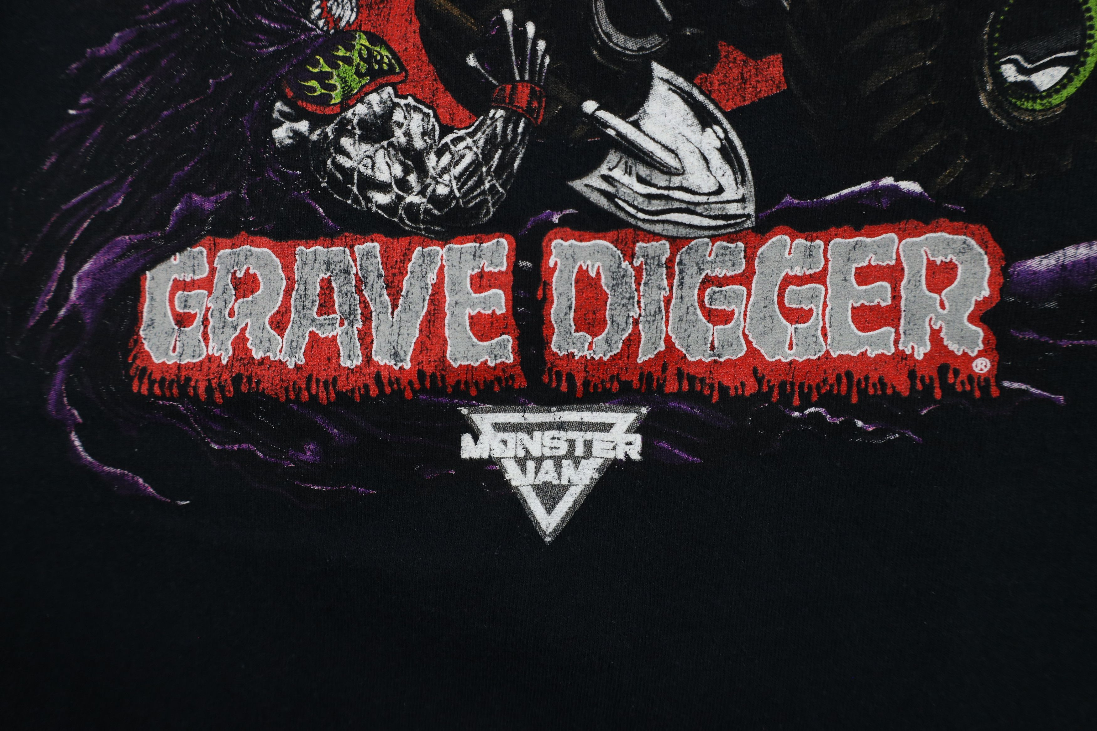 Vintage Vintage Y2K Monster Jam Grave Digger Monster Truck T-Shirt Size US XL / EU 56 / 4 - 5 Thumbnail