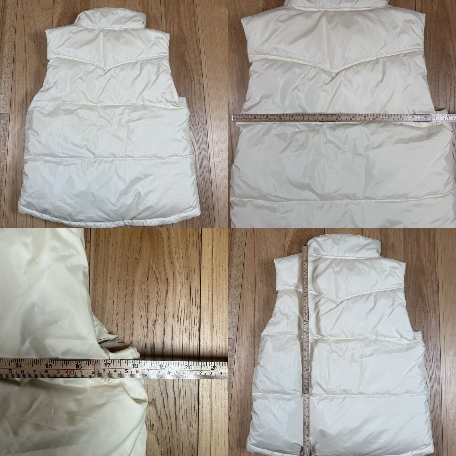 Vintage VINTAGE Lauren Ralph Lauren Womens Vest Quilted Water Repellent Down White Cream M White Womens Quilted Down Vest Size M / US 6-8 / IT 42-44 - 8 Thumbnail