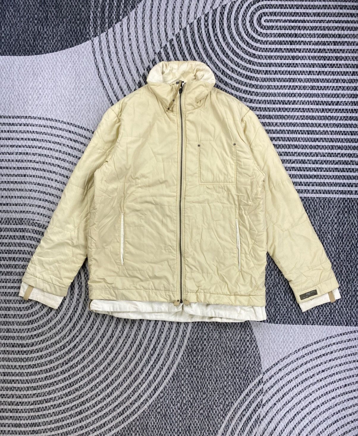 Diesel Vintage Diesel Beige Double Pocket Zipper Jacket Size US L / EU 52-54 / 3 - 3 Thumbnail
