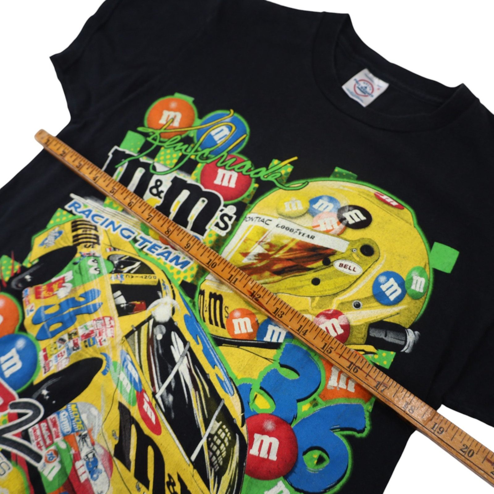 NASCAR × Vintage Vintage Y2k M&Ms Racing Team Front/back Graphic T Shirt Size US M / EU 48-50 / 2 - 6 Thumbnail