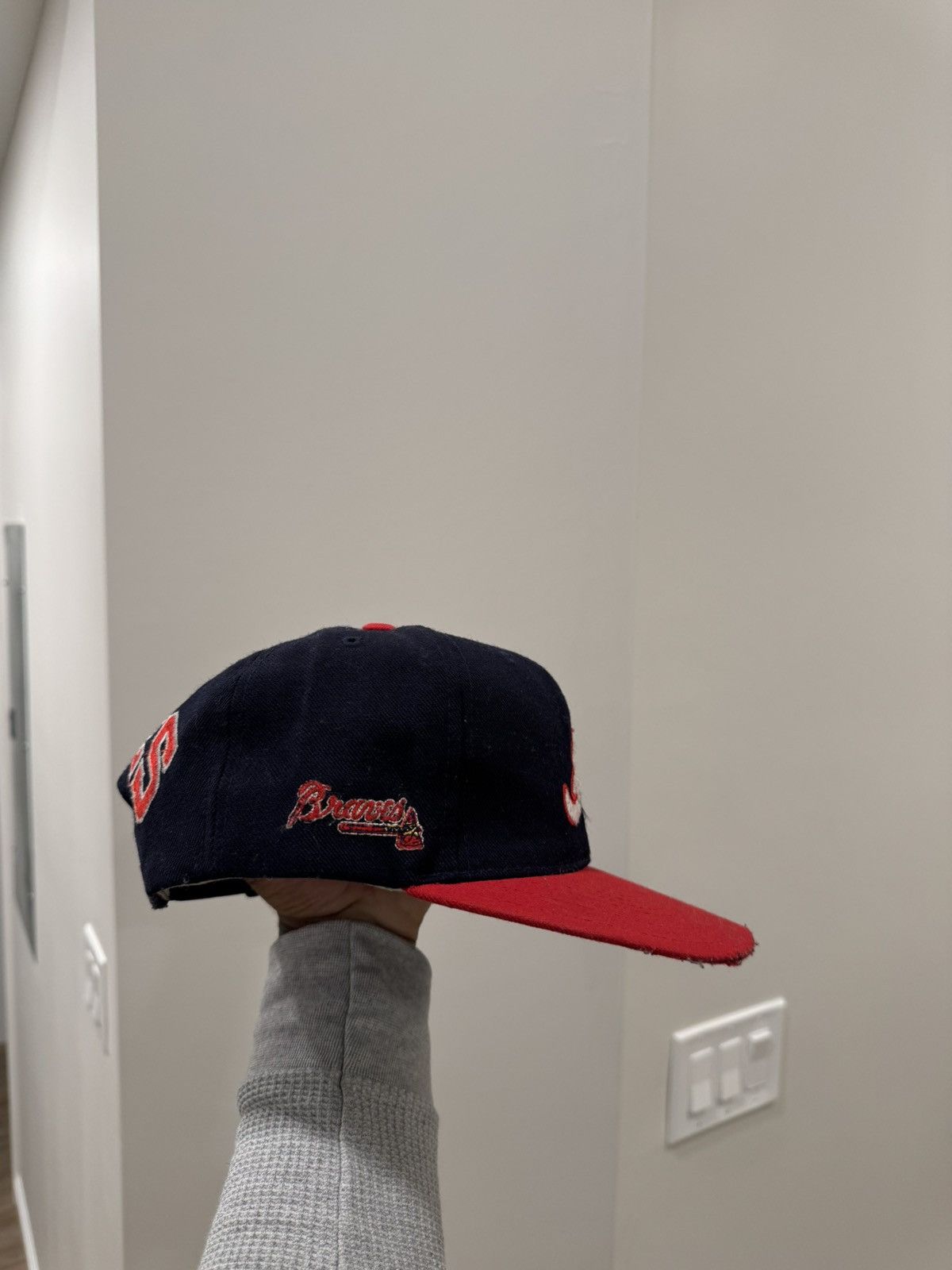 Vintage Vintage Atlanta hawks block head snapback Size ONE SIZE - 3 Thumbnail
