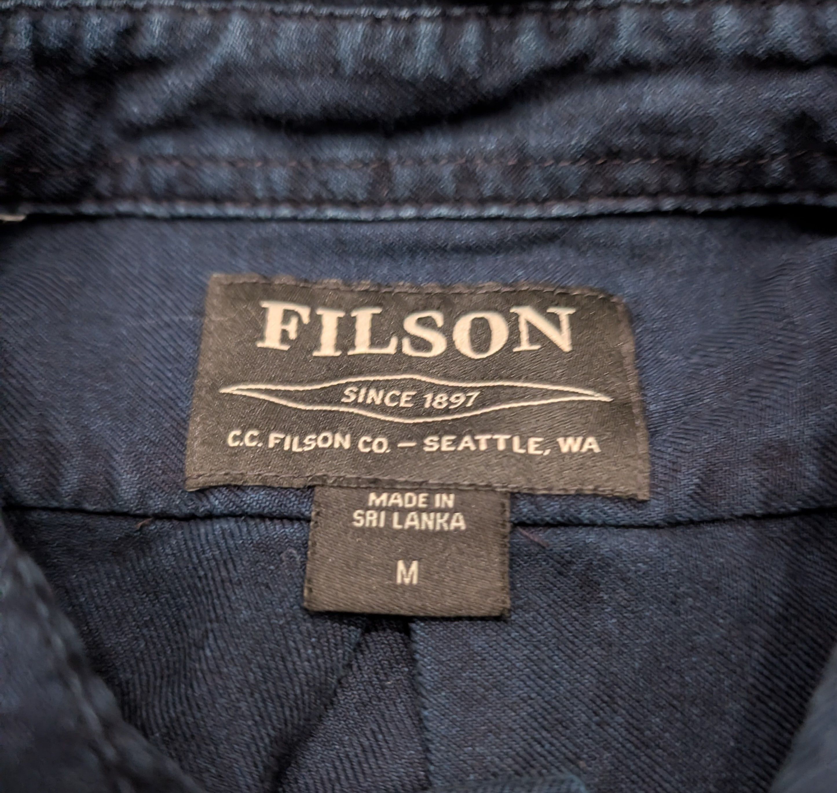 Filson Filson Lightweight Alaskan Guide Shirt Navy Size US M / EU 48-50 / 2 - 3 Thumbnail