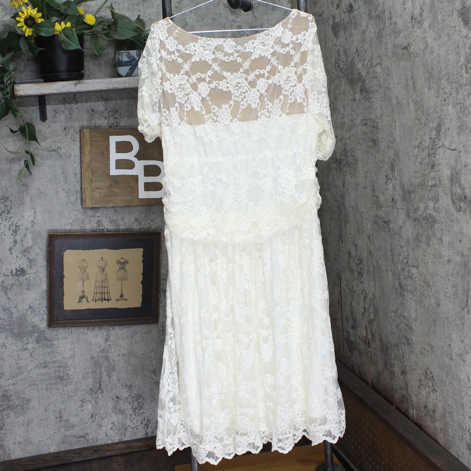 Other Kiyonna Bridal 3/4 Wedding Bridal Dress Off White / Tan 3 Size M / US 6-8 / IT 42-44 - 2 Thumbnail