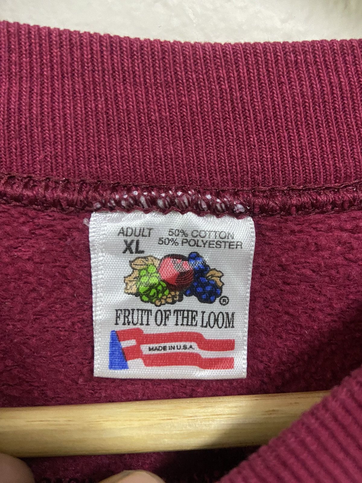 Fruit Of The Loom × Vintage vintage sweatshirt mississippi jackson mission Size US XL / EU 56 / 4 - 6 Thumbnail