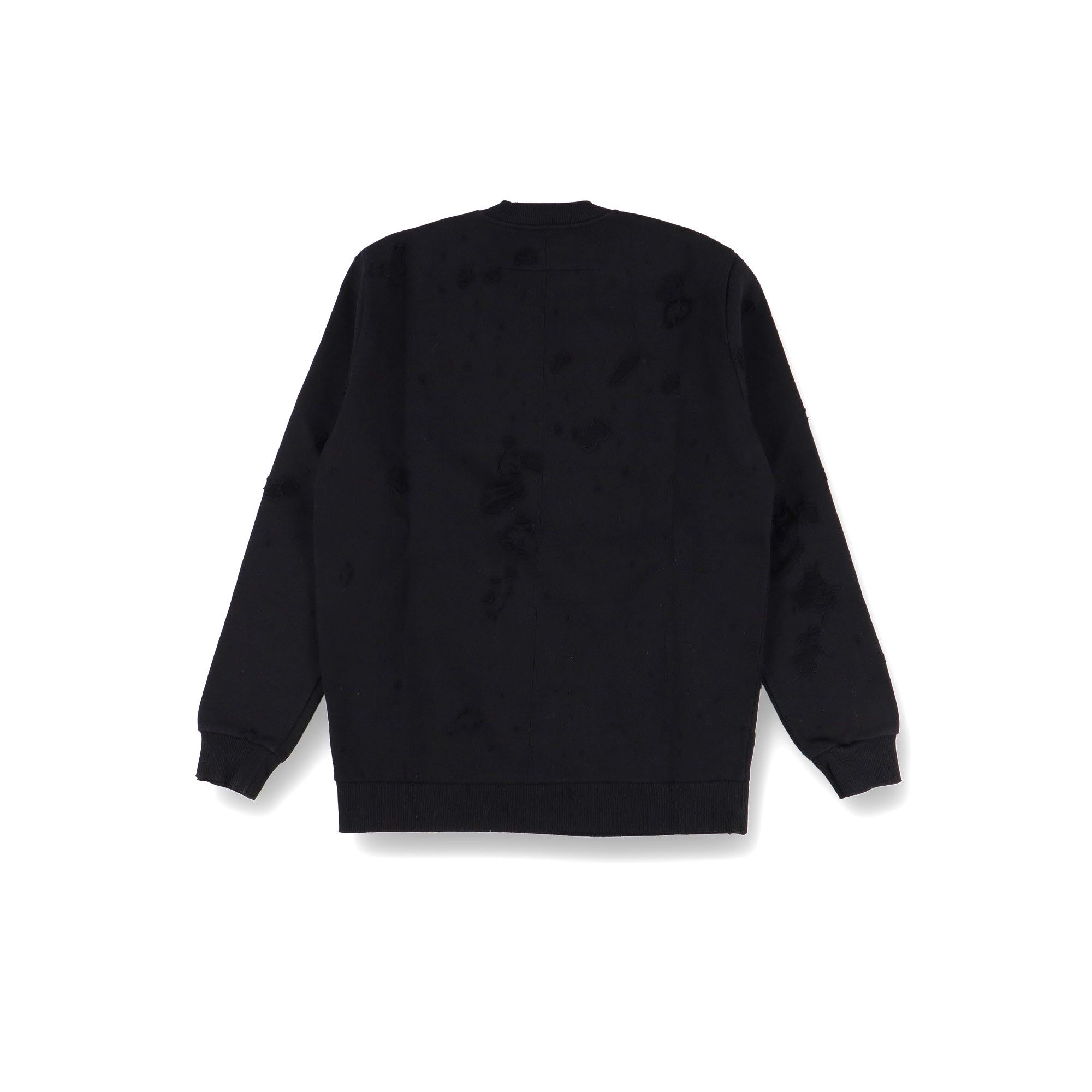 Givenchy Black Destroyed Logo Sweatshirt Size S / US 4 / IT 40 - 10 Thumbnail