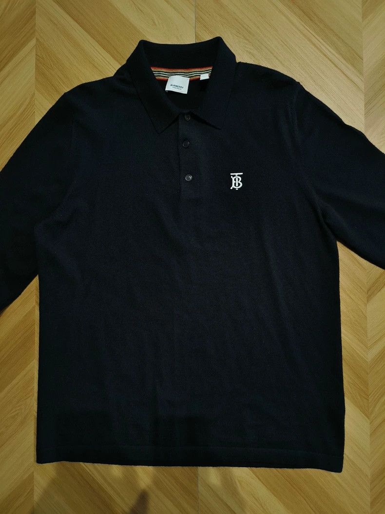 Burberry Burberry Wool Knit Long Sleeve Polo-yf Size US XL / EU 56 / 4 - 1 Thumbnail