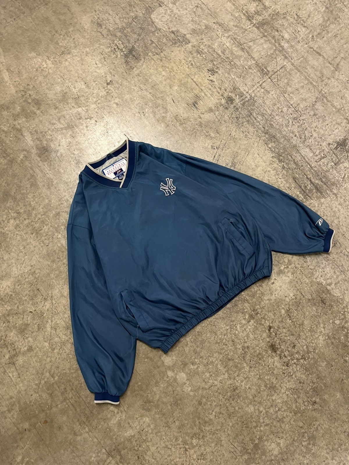 Vintage NY Yankees vintage lightweight pull over jacket hype rare Size US XL / EU 56 / 4 - 4 Thumbnail