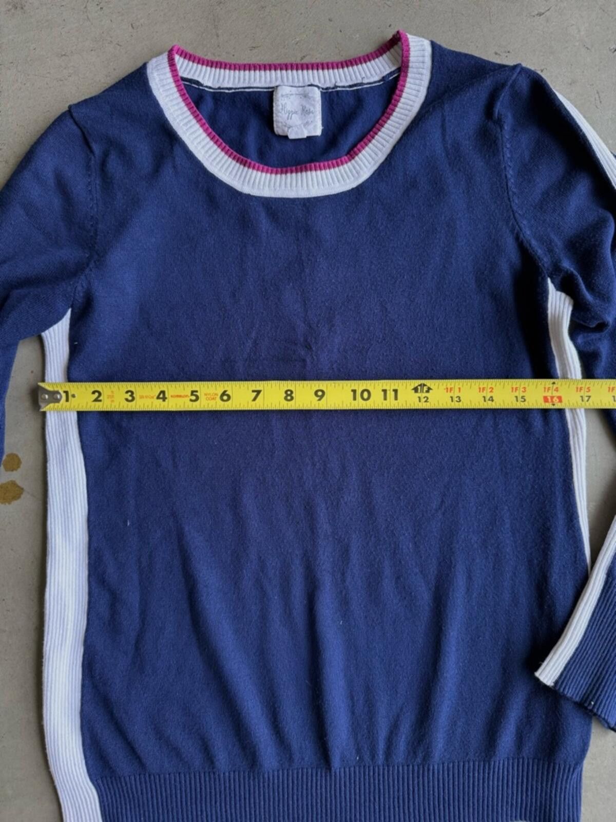 Other Hippie Rose / Side Stripe Knit Sweater / Navy Size XL / US 12-14 / IT 48-50 - 5 Thumbnail
