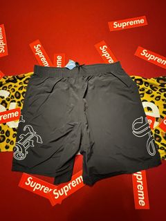 Supreme Supreme big letters swim shorts size (medium)