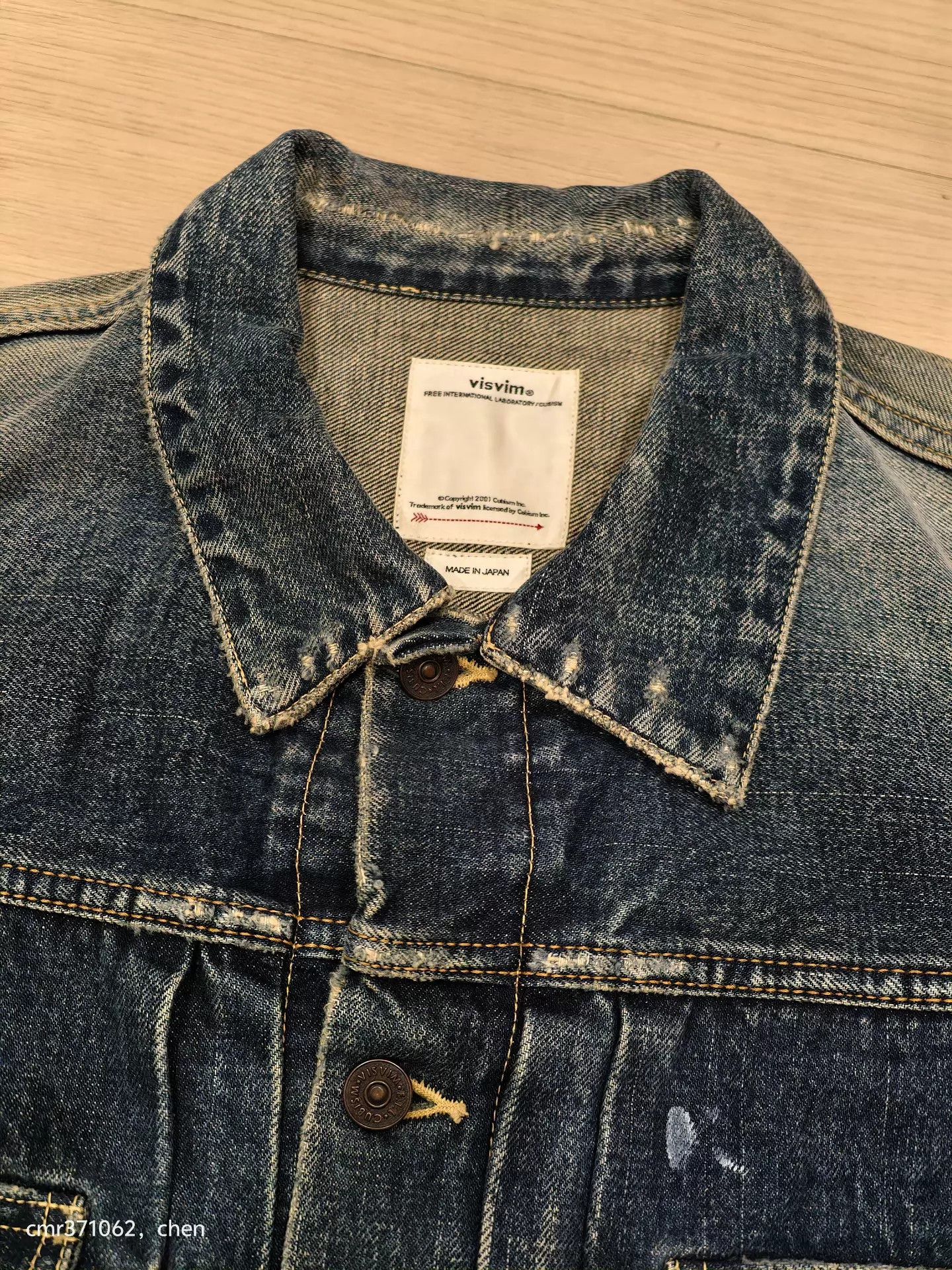 Visvim VISVIM 18AW 101 JKT JUMBO DAMAGED D1002 MUD YELLOW SPLATTER Size US S / EU 44-46 / 1 - 2 Thumbnail