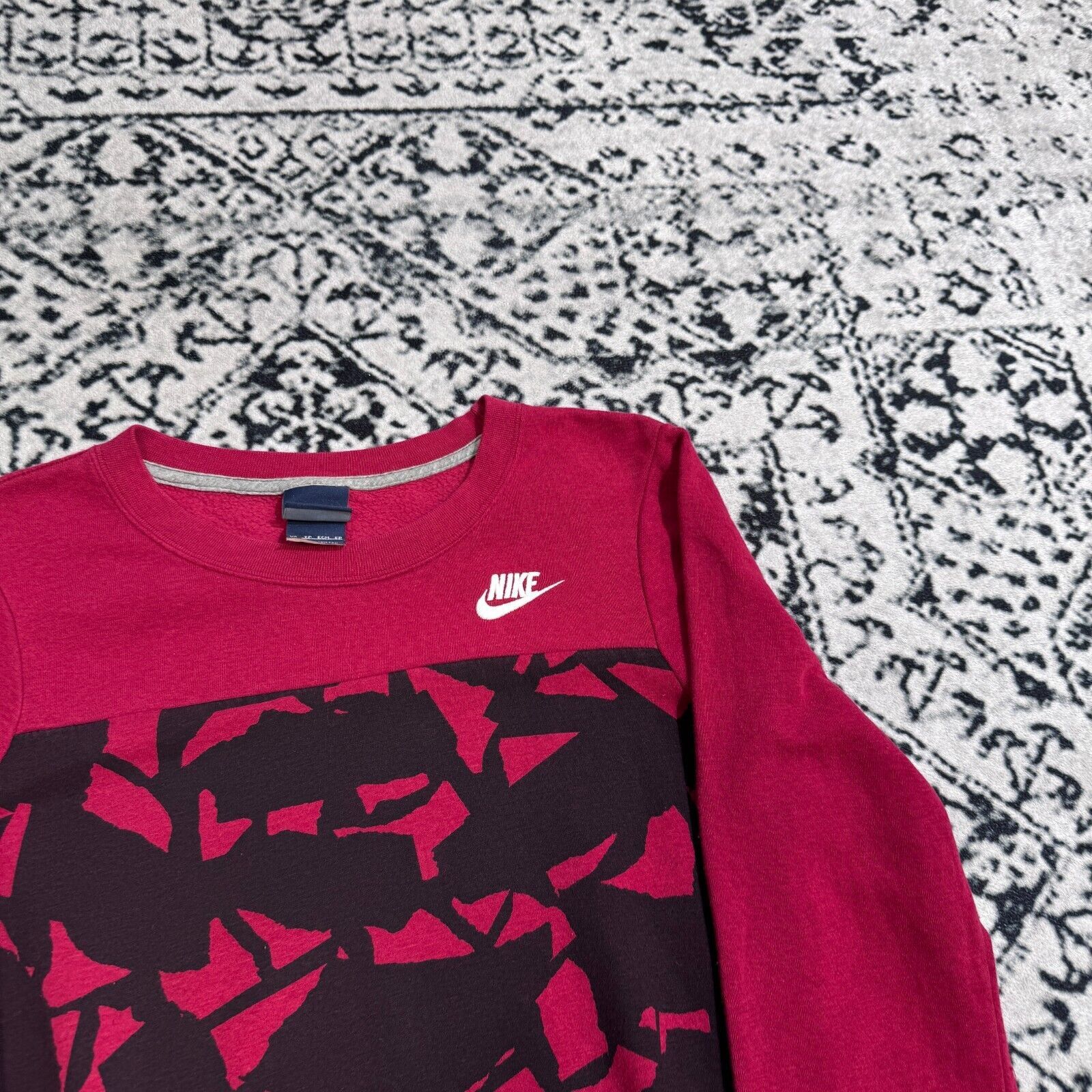 Nike × Vintage Vintage Nike Red Cotton Crewneck Size XS 90s Geometric ACG Size US XS / EU 42 / 0 - 4 Thumbnail